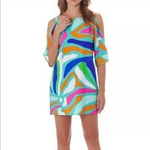 🌟 Jude Connally JUDE CLOTH Sage Mini Dress with Shoulder Cutouts